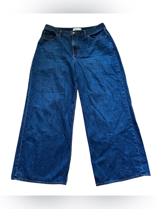 Abercrombie & Fitch Denim - Abercrombie & Fitch The Wide Leg High Rise Jeans Womens Size 31 Blue Denim